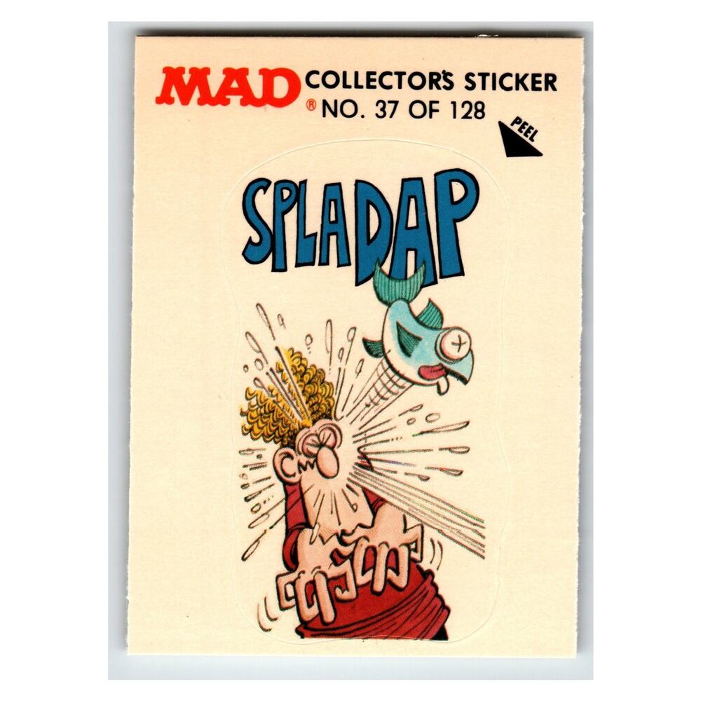 MAD Spladap #37 of 128 1983 Fleer Collector's Sticker